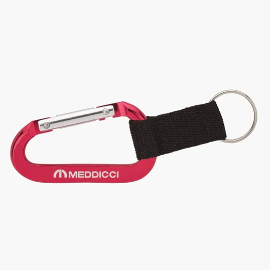 Alta Carabiner Keyring with Web Strap and Split Ring — view 9