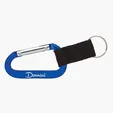 Alta Carabiner Keyring with Web Strap and Split Ring — view 8