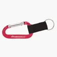 Alta Carabiner Keyring with Web Strap and Split Ring — view 9