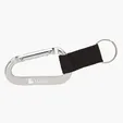 Alta Carabiner Keyring with Web Strap and Split Ring — view 10