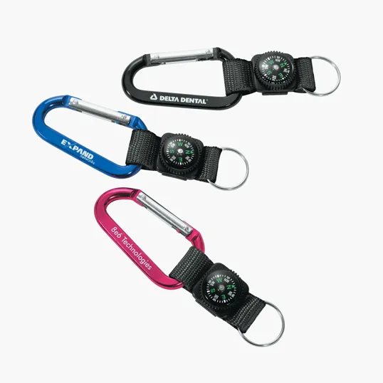 Valumark Busbee Aluminum Carabiner with Compass