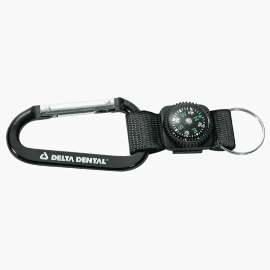 Valumark Busbee Aluminum Carabiner with Compass — view 3
