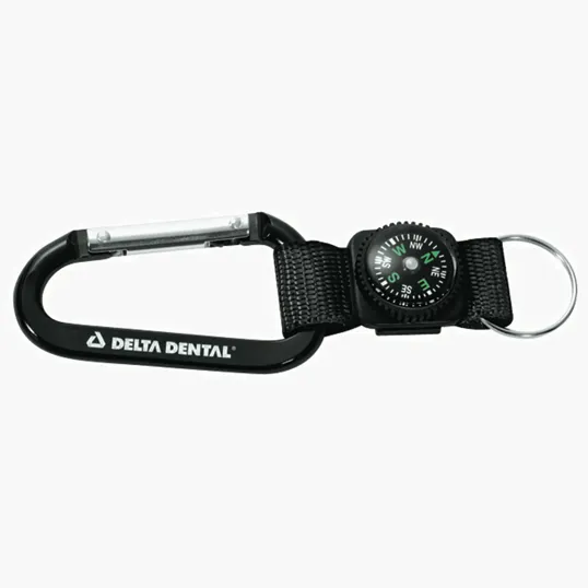 Valumark Busbee Aluminum Carabiner with Compass — view 4
