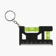 Valumark Hank 3" Level / Ruler Keyring — view 2