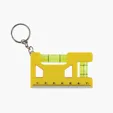 Valumark Hank 3" Level / Ruler Keyring — view 14