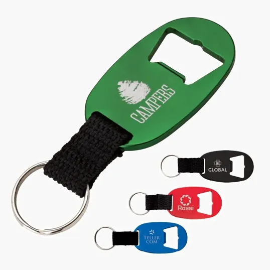Valumark Oakvale Aluminum Bottle Opener Keyring