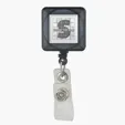 Divo Square Badge Holder with Retractable Clip — view 2
