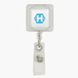 Divo Square Badge Holder with Retractable Clip — view 3