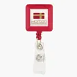Divo Square Badge Holder with Retractable Clip — view 6