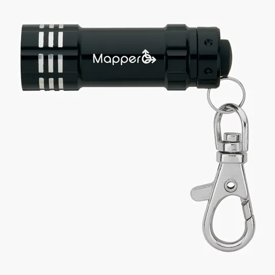 Ugo Aluminum LED Flashlight with Lobster Clip