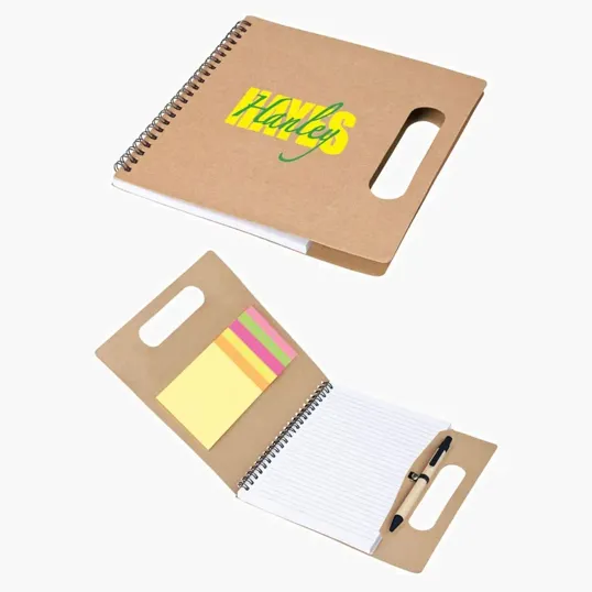 Santo Handled Note Set with Notepad, Flags and Sticky Notes