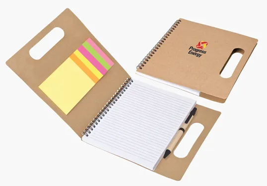 Santo Handled Note Set with Notepad, Flags and Sticky Notes — view 3