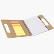 Santo Handled Note Set with Notepad, Flags and Sticky Notes — view 2