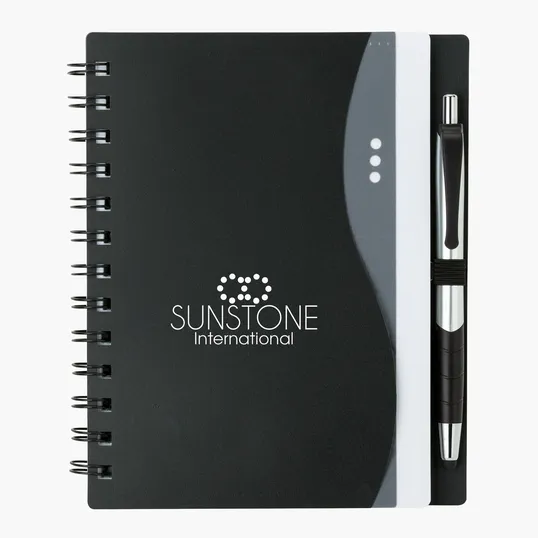 Bellevue Junior Spiral Notebook with Stylus Pen — view 2