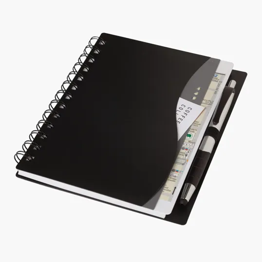 Bellevue Junior Spiral Notebook with Stylus Pen — view 4