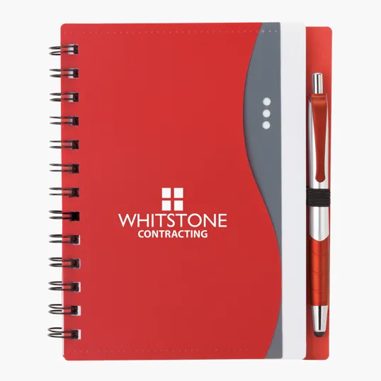 Bellevue Junior Spiral Notebook with Stylus Pen — view 10