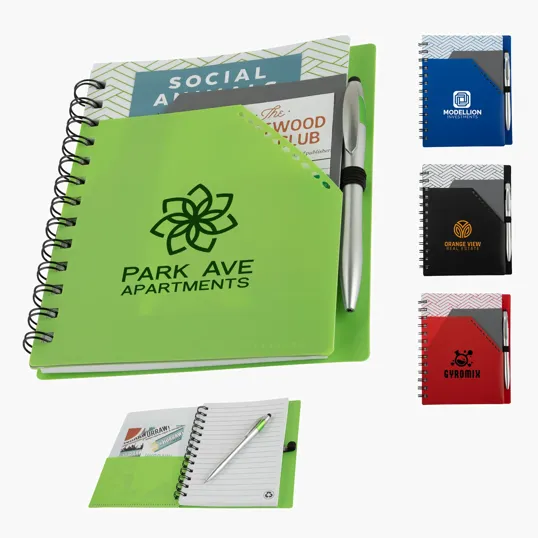 Valumark Trapezoid Junior Notebook with Stylus Pen