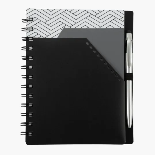 Valumark Trapezoid Junior Notebook with Stylus Pen — view 3