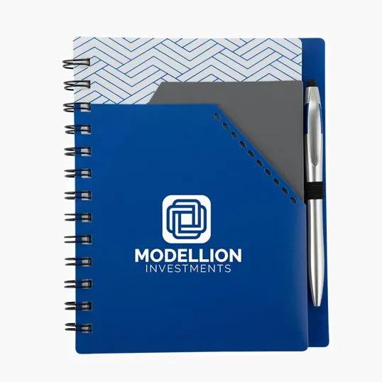Valumark Trapezoid Junior Notebook with Stylus Pen — view 8