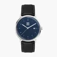 39mm Stainless Steel Silver Case Watch with Date Display