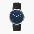 39mm Stainless Steel Silver Case Watch with Date Display — view 2