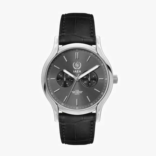 39mm Silver Metal Case Multifunction Watch