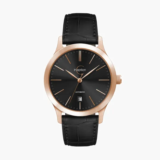 40mm Stainless Steel Rose Gold Automatic Watch