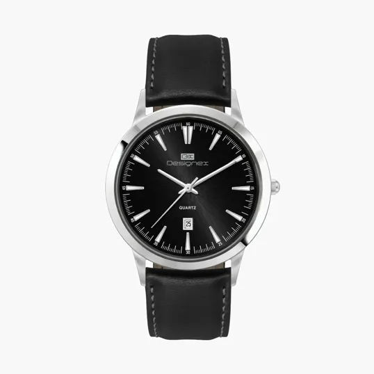 43mm Stainless Steel Silver Case Watch with Date