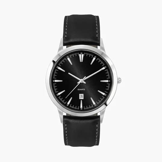 43mm Stainless Steel Silver Case Watch with Date — view 2