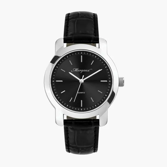 Men's 38mm Metal Case Watch with Japanese Movement