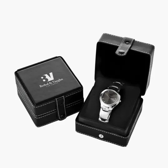 Black Leatherette Gift Box for Watches — view 4