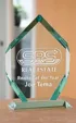 Medium Mallory Jade Crystal Award