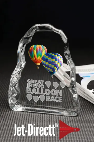 Large Iceberg Glass Award — view 2
