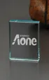 Tavoli Jade Crystal Paperweight, Vertical