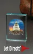 Tavoli Jade Crystal Paperweight, Vertical — view 2