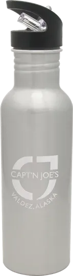 27 oz. Aluminum Hiker Bottle with Retractable Straw — view 6