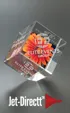 Tilting Cube Optical Crystal Paperweight — view 2