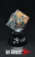 Tilting Cube on Base Optical Crystal Award — view 2