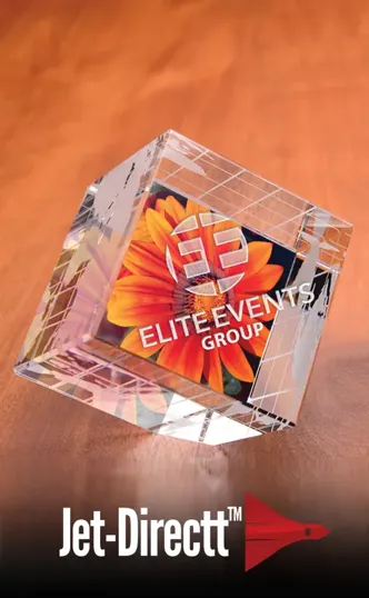 Columbus Globe Optical Crystal Paperweight — view 2
