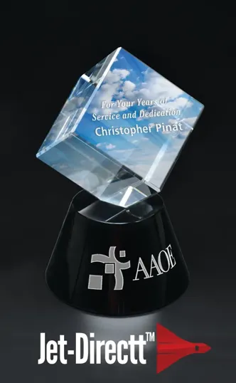 Columbus Globe Optical Crystal Award — view 2