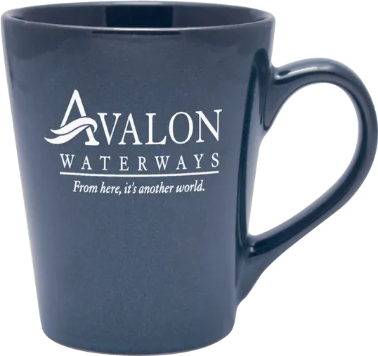 14 oz. Serenity Cafe Collection Ceramic Mug — view 4