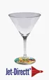 Rona Martini Glass, 10.25 oz., Deep Etched — view 2