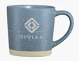 Harmony Collection Deep Etched Ceramic Mug, 12 oz. — view 2