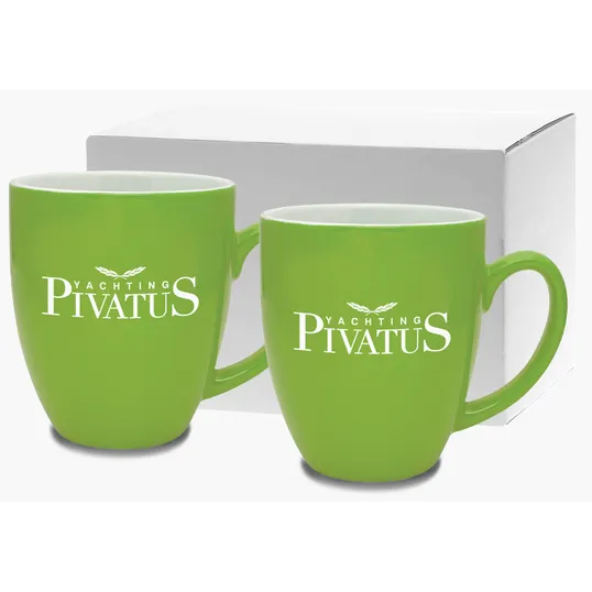 Duo-Tone Bistro Gift Set, 16 oz. Ceramic Mugs — view 2