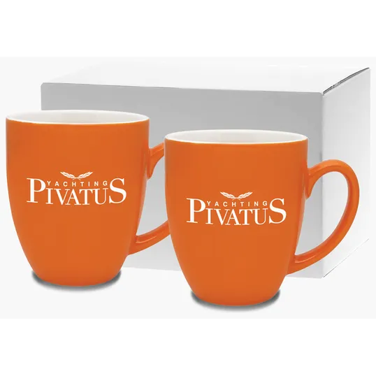 Duo-Tone Bistro Gift Set, 16 oz. Ceramic Mugs — view 4