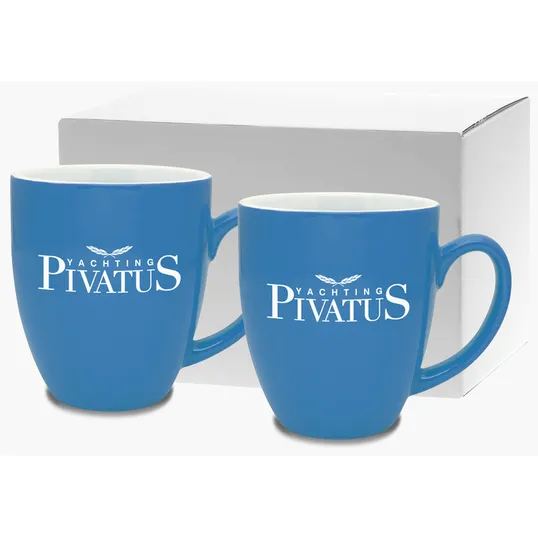 Duo-Tone Bistro Gift Set, 16 oz. Ceramic Mugs — view 7