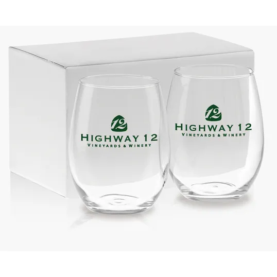 21 oz. Stemless White Wine Gift Set