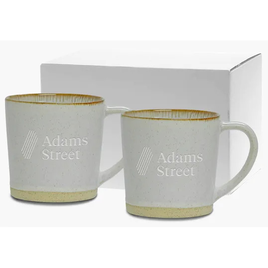 Etched Rustic Collection Ceramic Mug Gift Set, 12 oz. — view 2