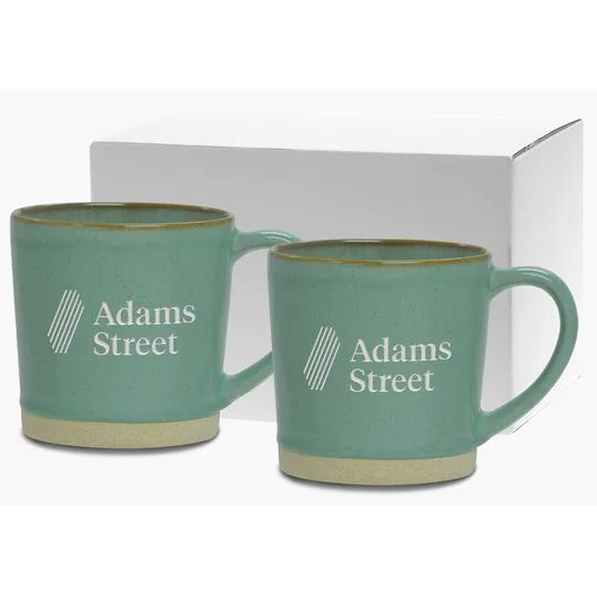 Etched Rustic Collection Ceramic Mug Gift Set, 12 oz. — view 3