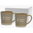 Etched Rustic Collection Ceramic Mug Gift Set, 12 oz.